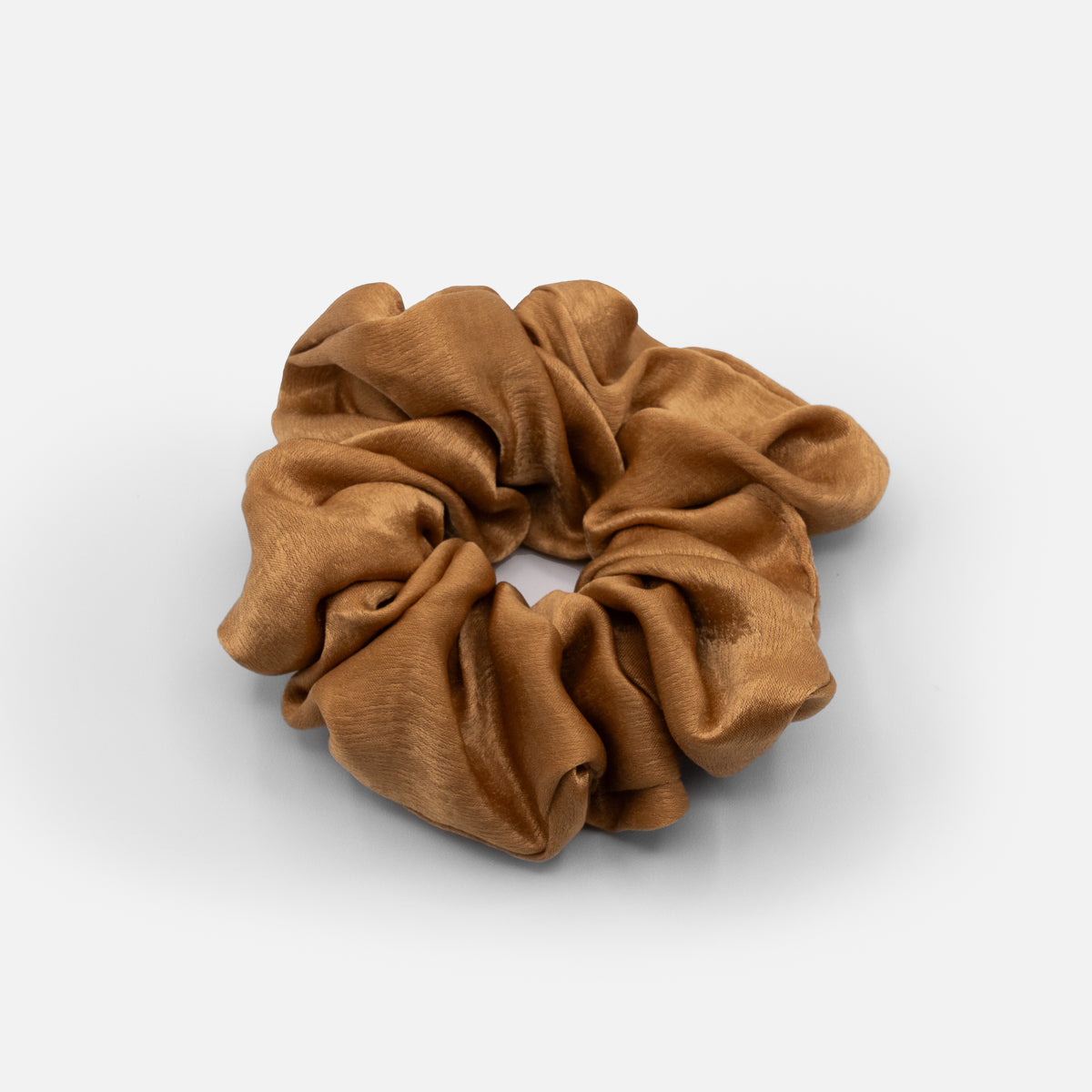 Plain brown scrunchie