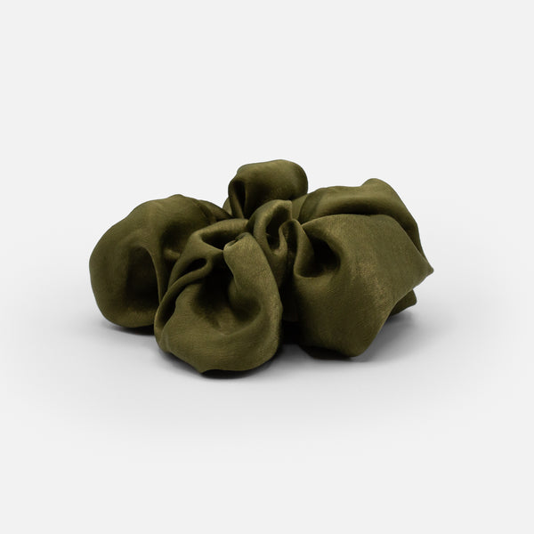 Load image into Gallery viewer, Plain green scrunchie
