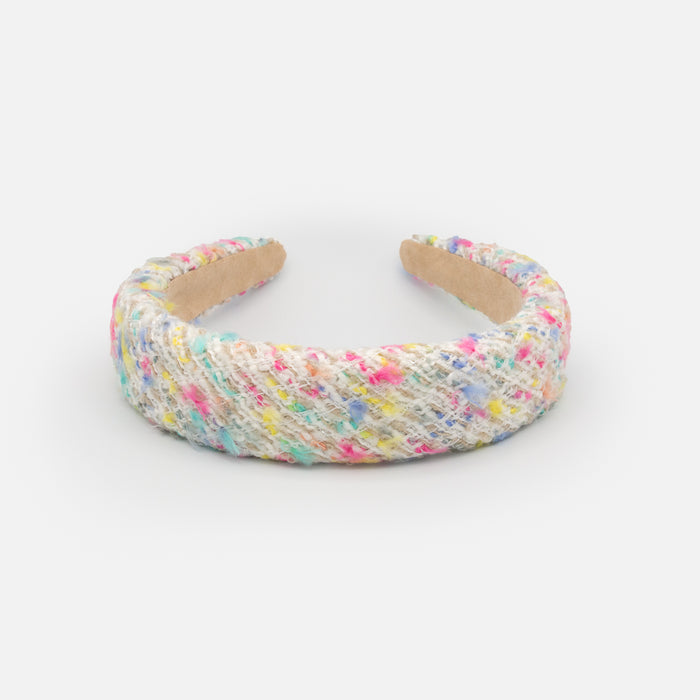 Bandeau en tricot multicolores
