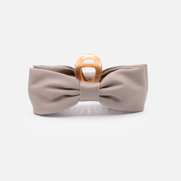 Load image into Gallery viewer, Grey hair clip with bows
