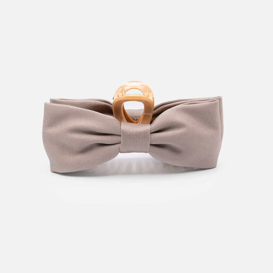 Grey hair clip with bows