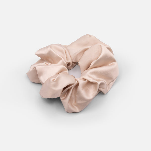 Load image into Gallery viewer, Pink satin scrunchie
