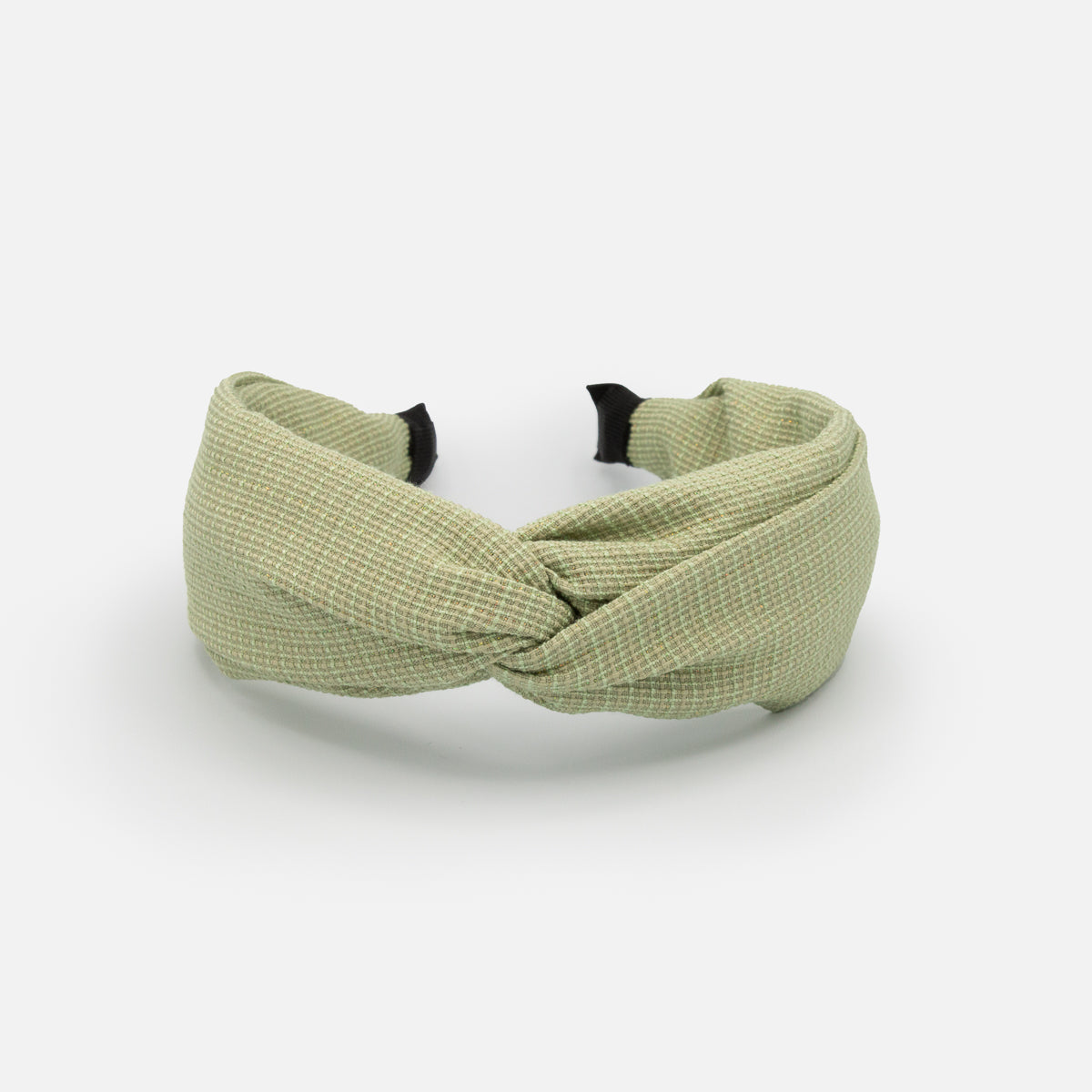 Bandeau pour cheveux vert avec noeud