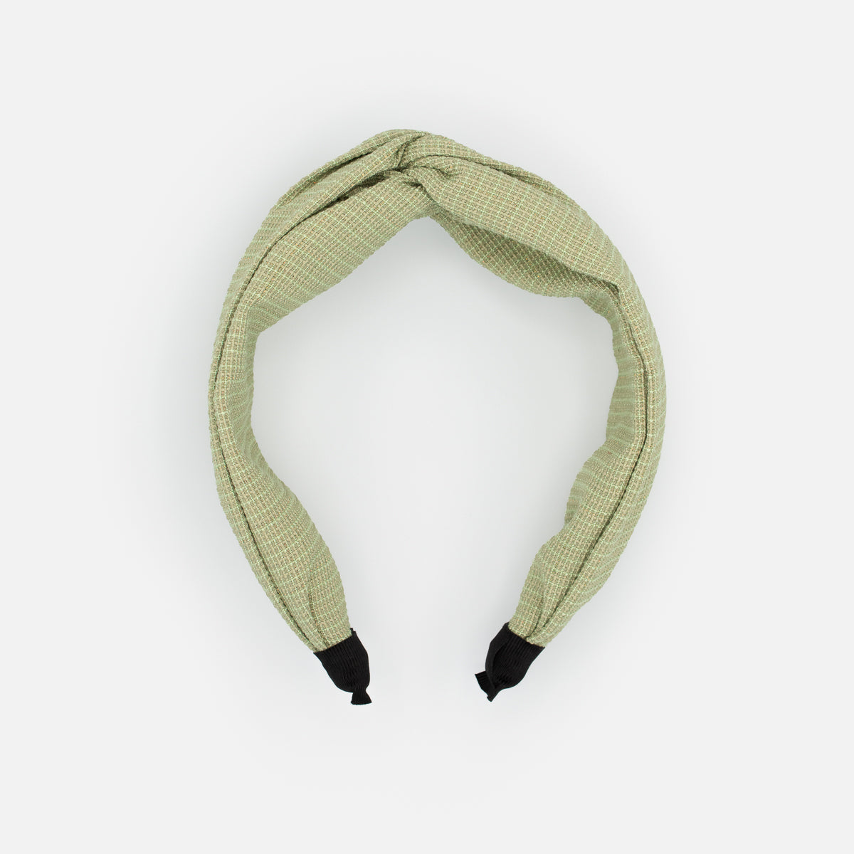 Bandeau pour cheveux vert avec noeud