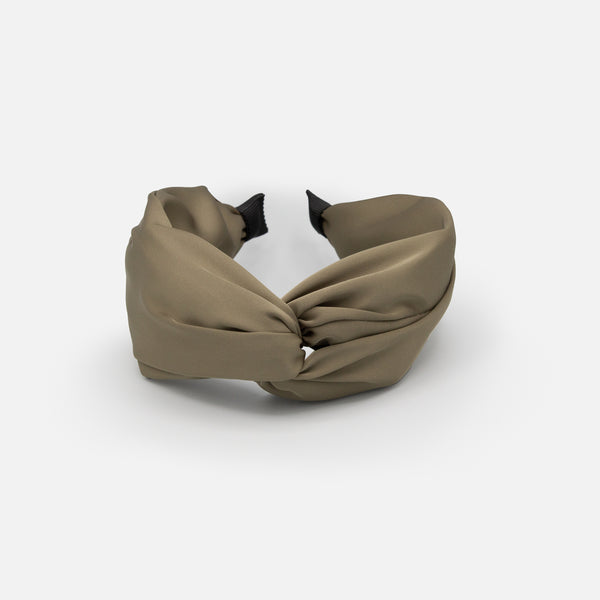 Load image into Gallery viewer, Green headband with pleated bow
