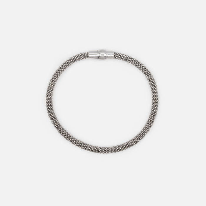 Bracelet avec maille corde en argent sterling