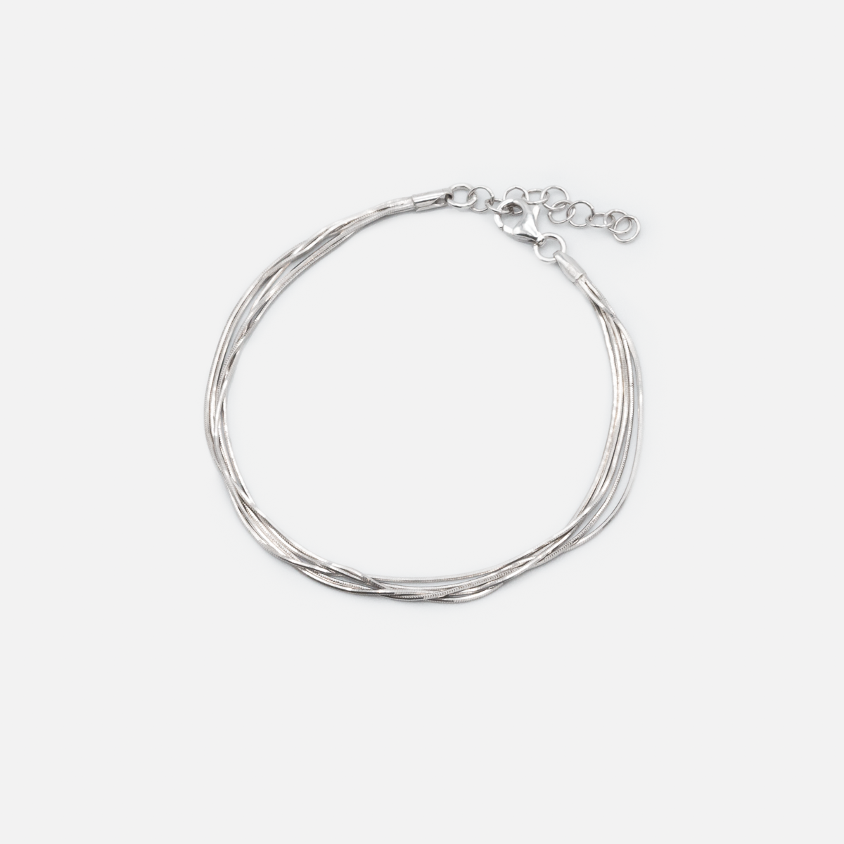 Bracelet en argent sterling 5 rangs