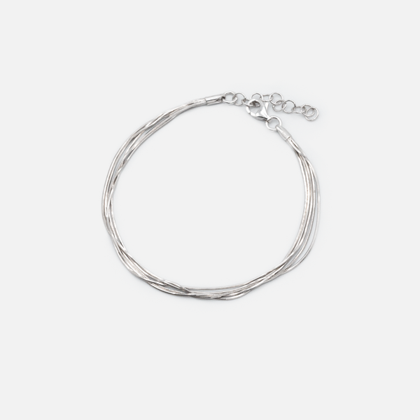 Charger l&#39;image dans la galerie, Bracelet en argent sterling 5 rangs
