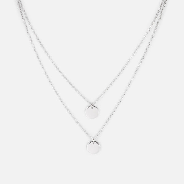 Load image into Gallery viewer, Sterling silver double necklace
