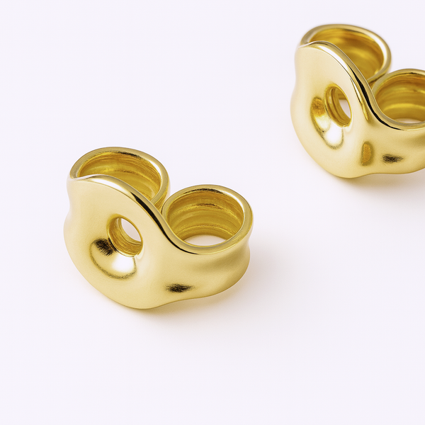 Charger l&#39;image dans la galerie, Boucles d&#39;oreilles croix en or 10 carats
