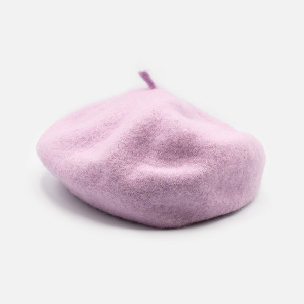 Load image into Gallery viewer, Lilac wool beret
