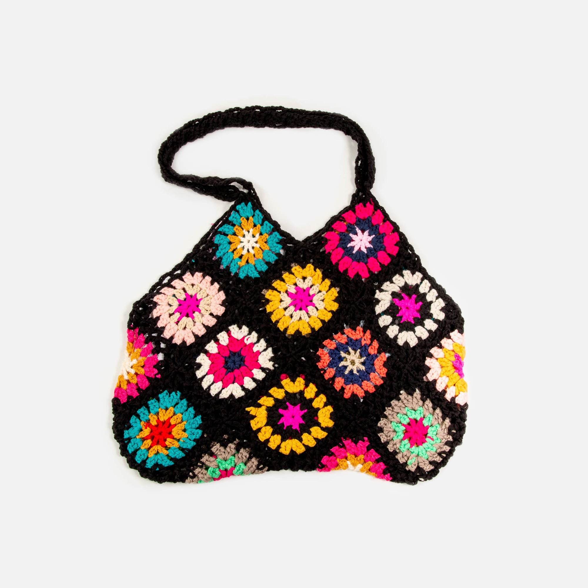 Sac de plage crochet noir