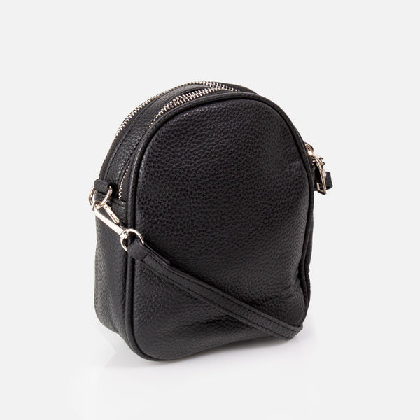 Load image into Gallery viewer, Black Dome Crossbody Handbag
