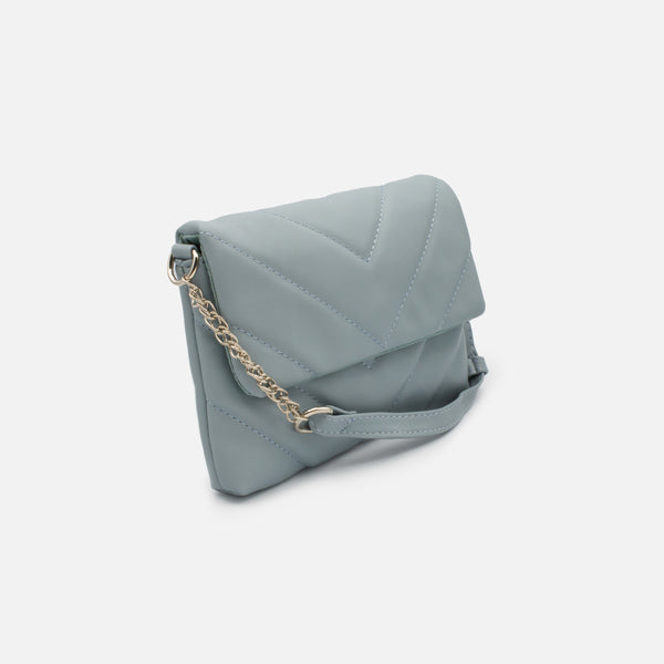 Load image into Gallery viewer, Blue quilted shoulder bag
