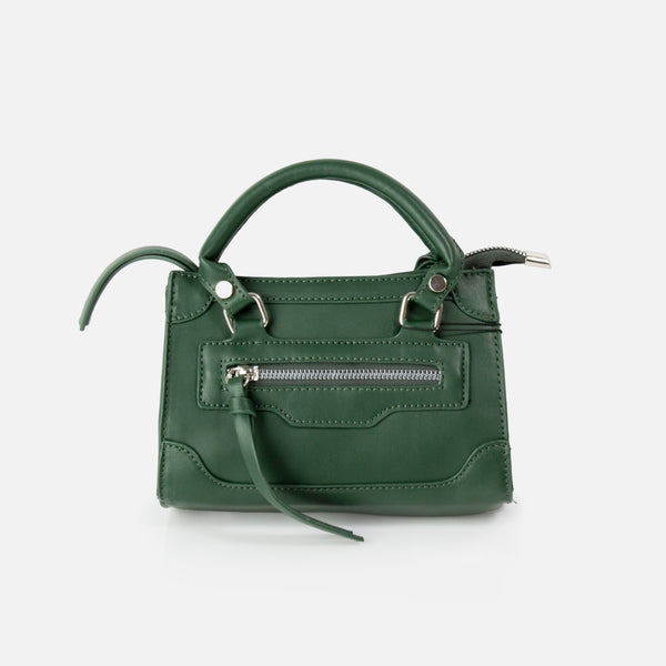 Load image into Gallery viewer, Dark green crossbody handbag
