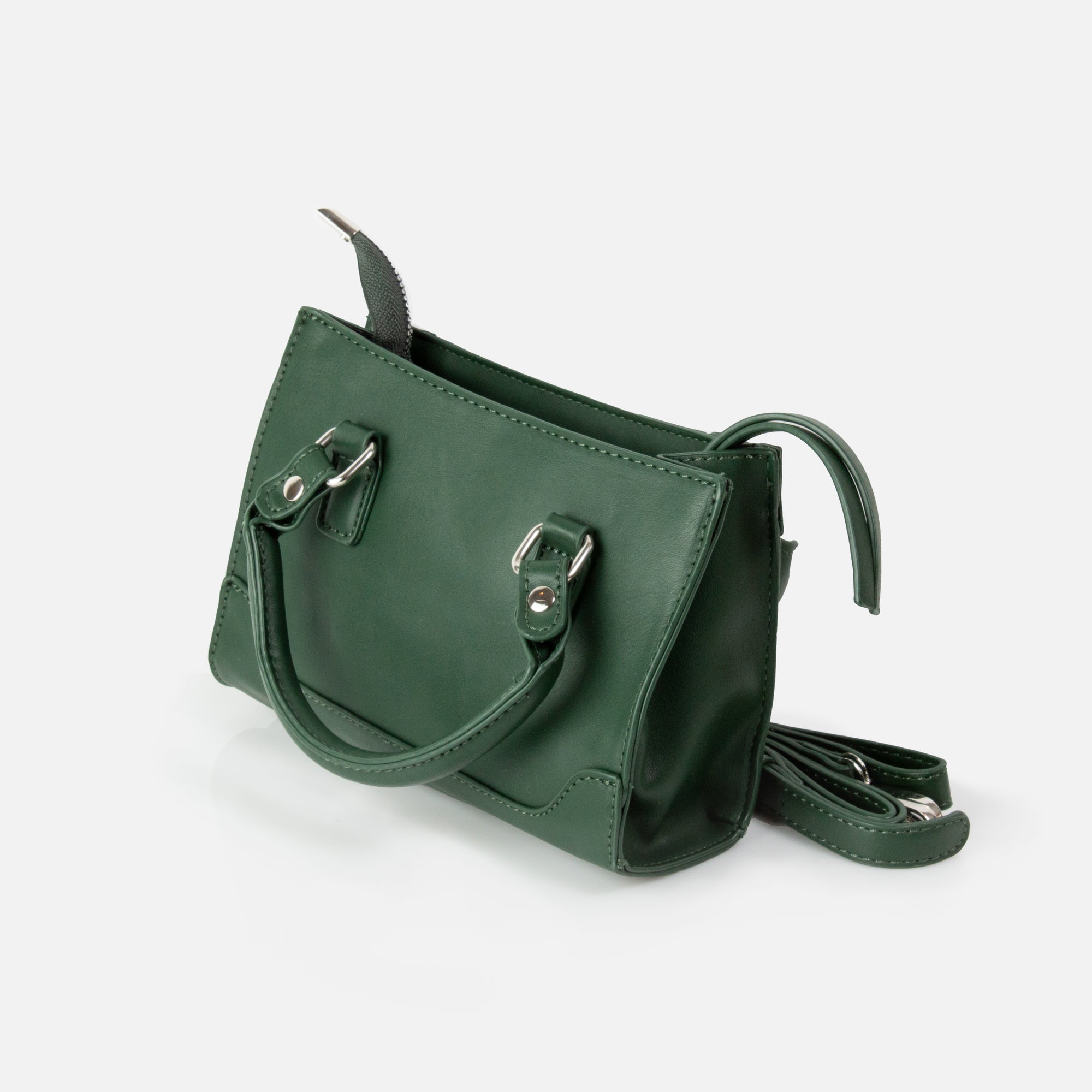 Dark green crossbody handbag