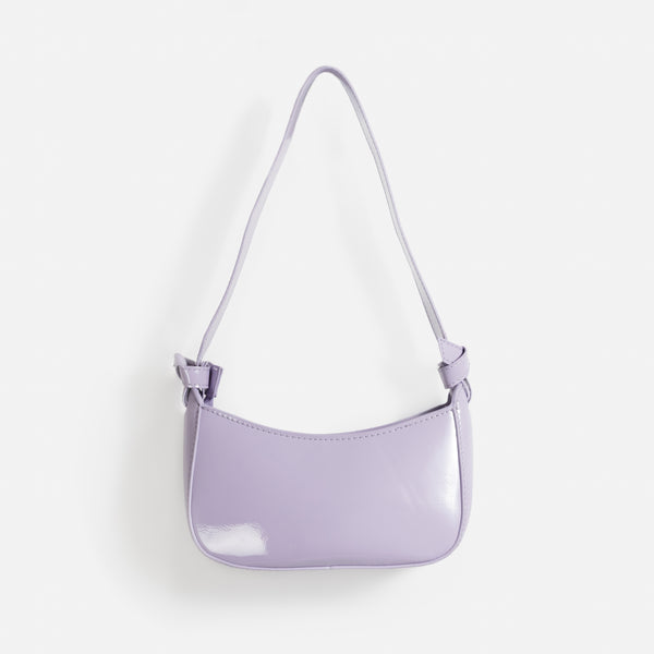 Load image into Gallery viewer, Lilac shoulder handbag with bows
