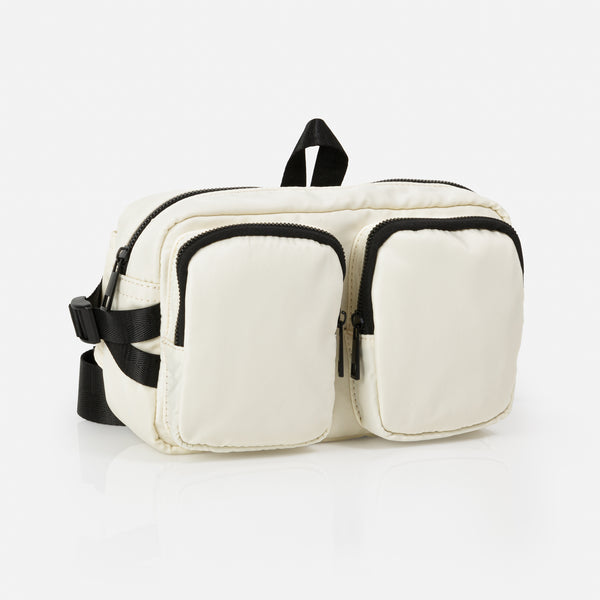 Load image into Gallery viewer, Ivory canvas fanny pack
