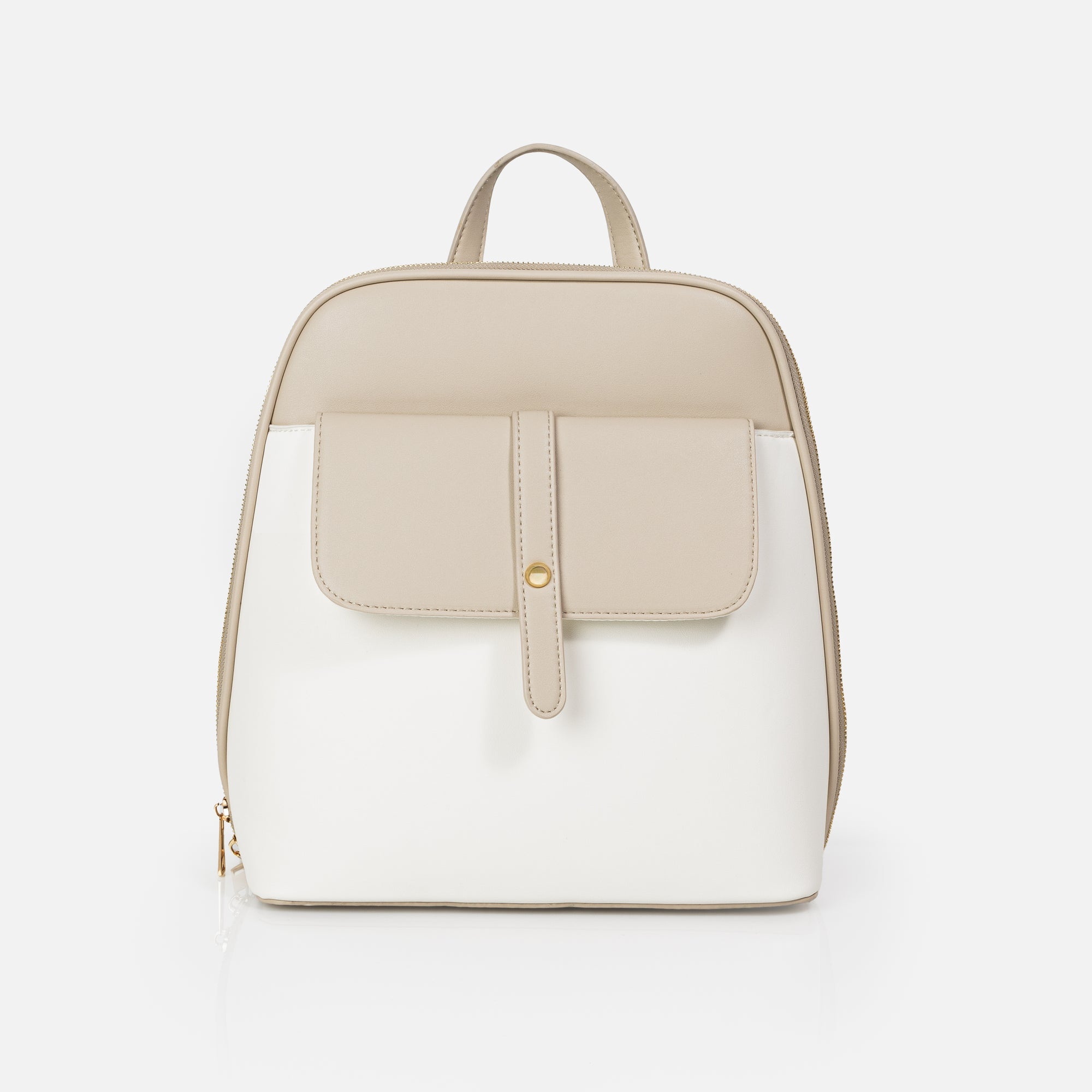 Beige and ivory backpack