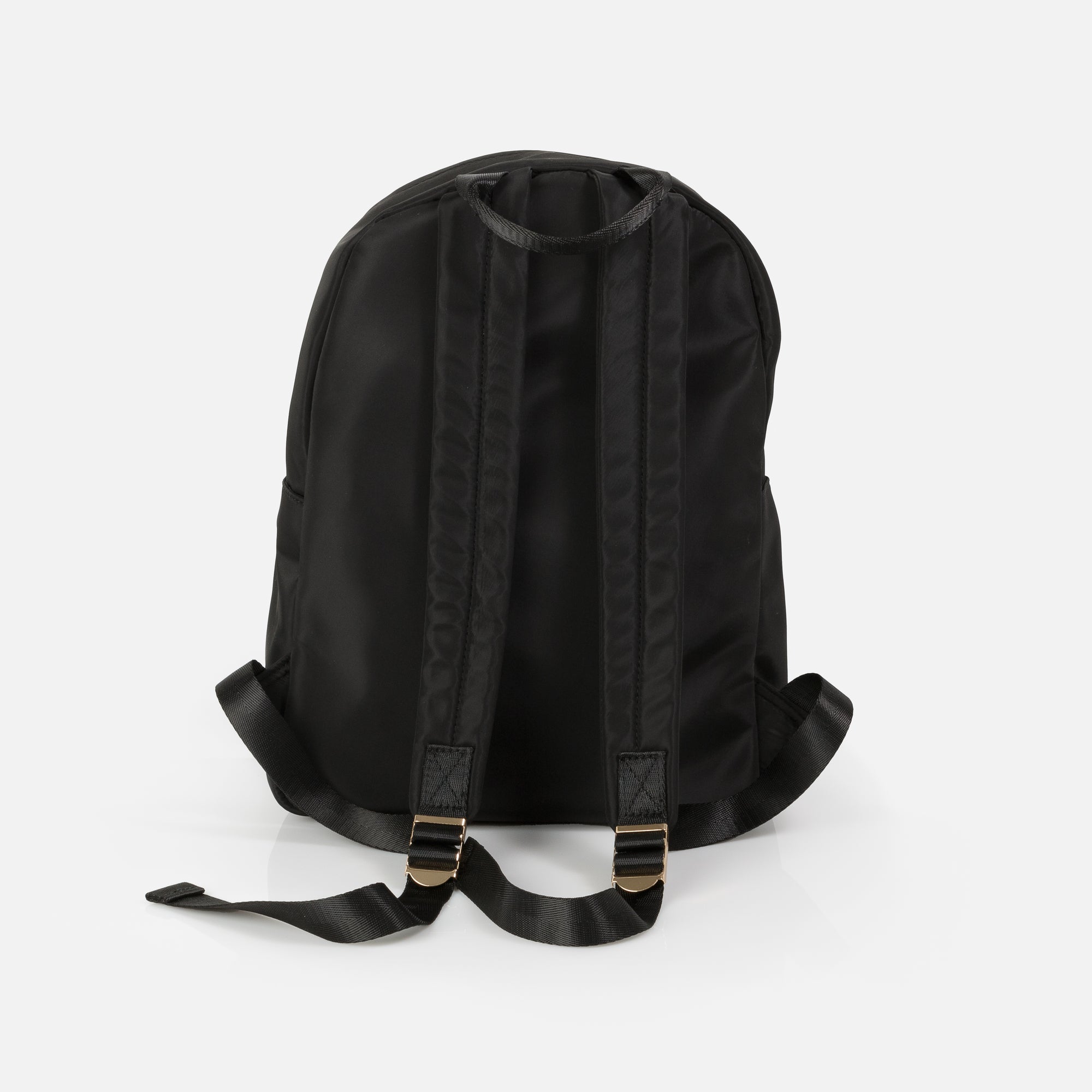 Black canvas backpack