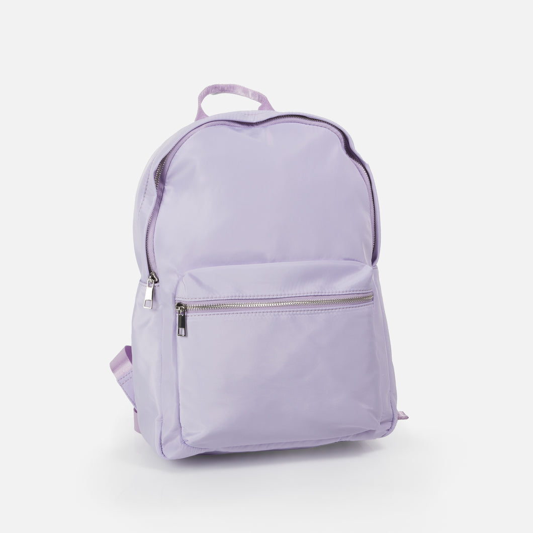 Lilac canvas backpack