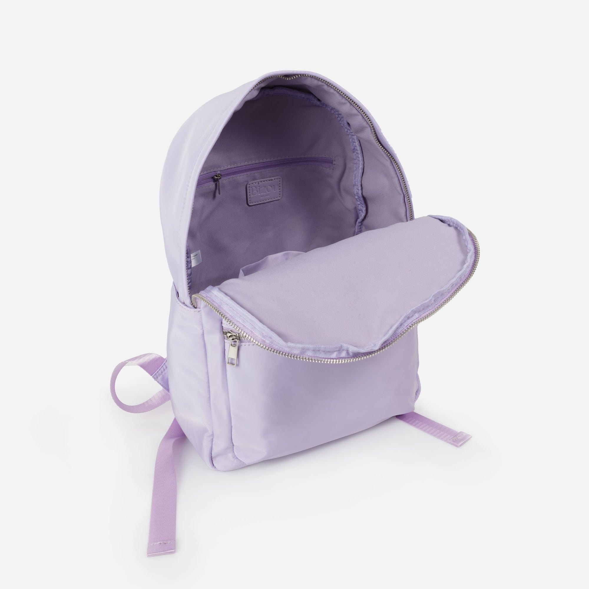 Sac à dos lilas en toile