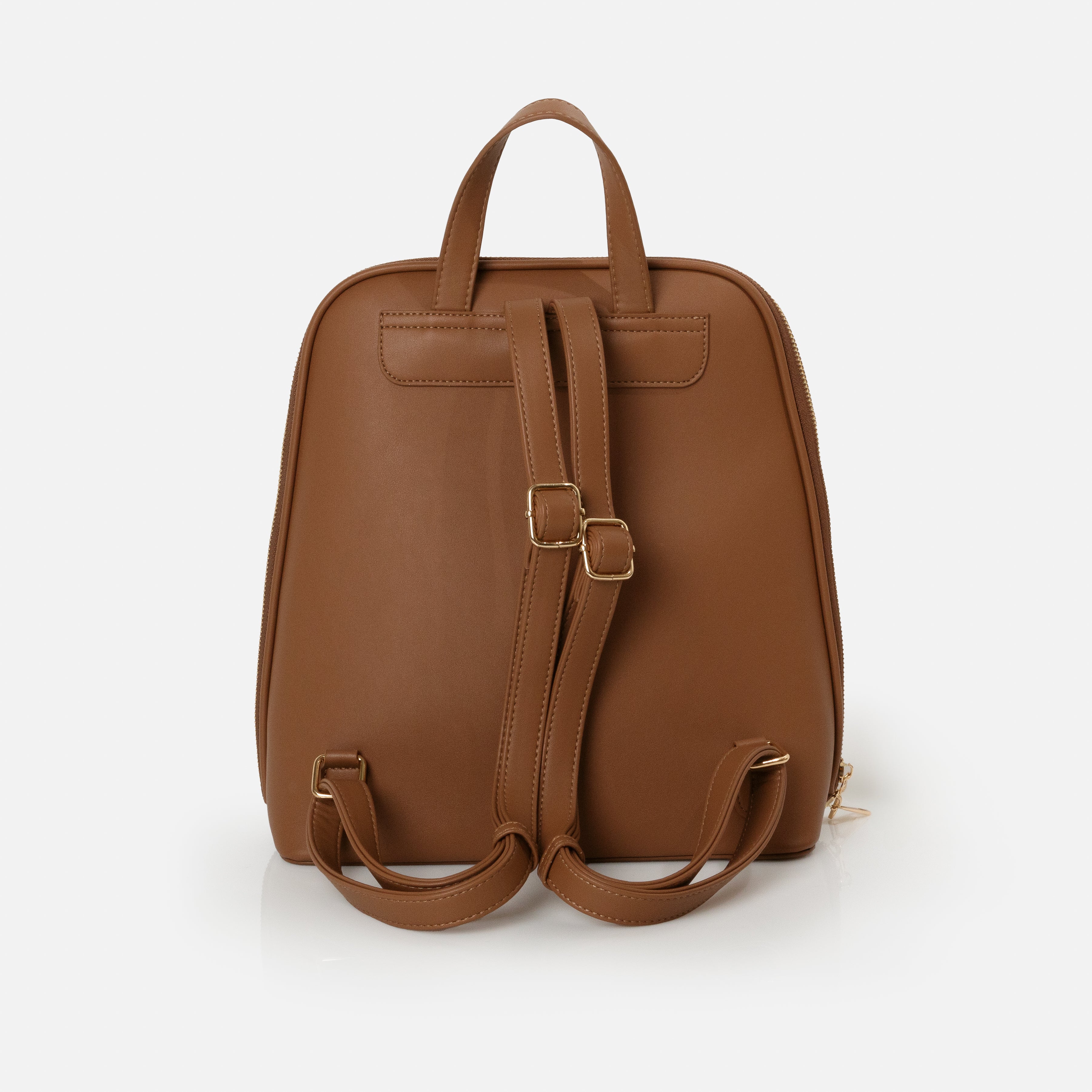 Ivory and caramel backpack