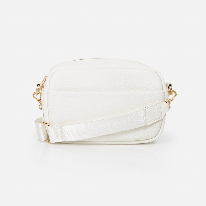 Sac bandoulière ivoire avec sangle en nylon
