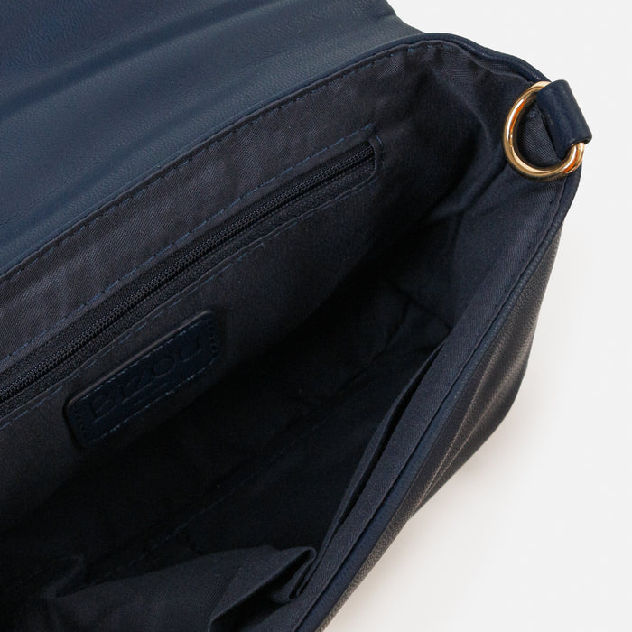Sac à main matelassé marine avec ganse amovible