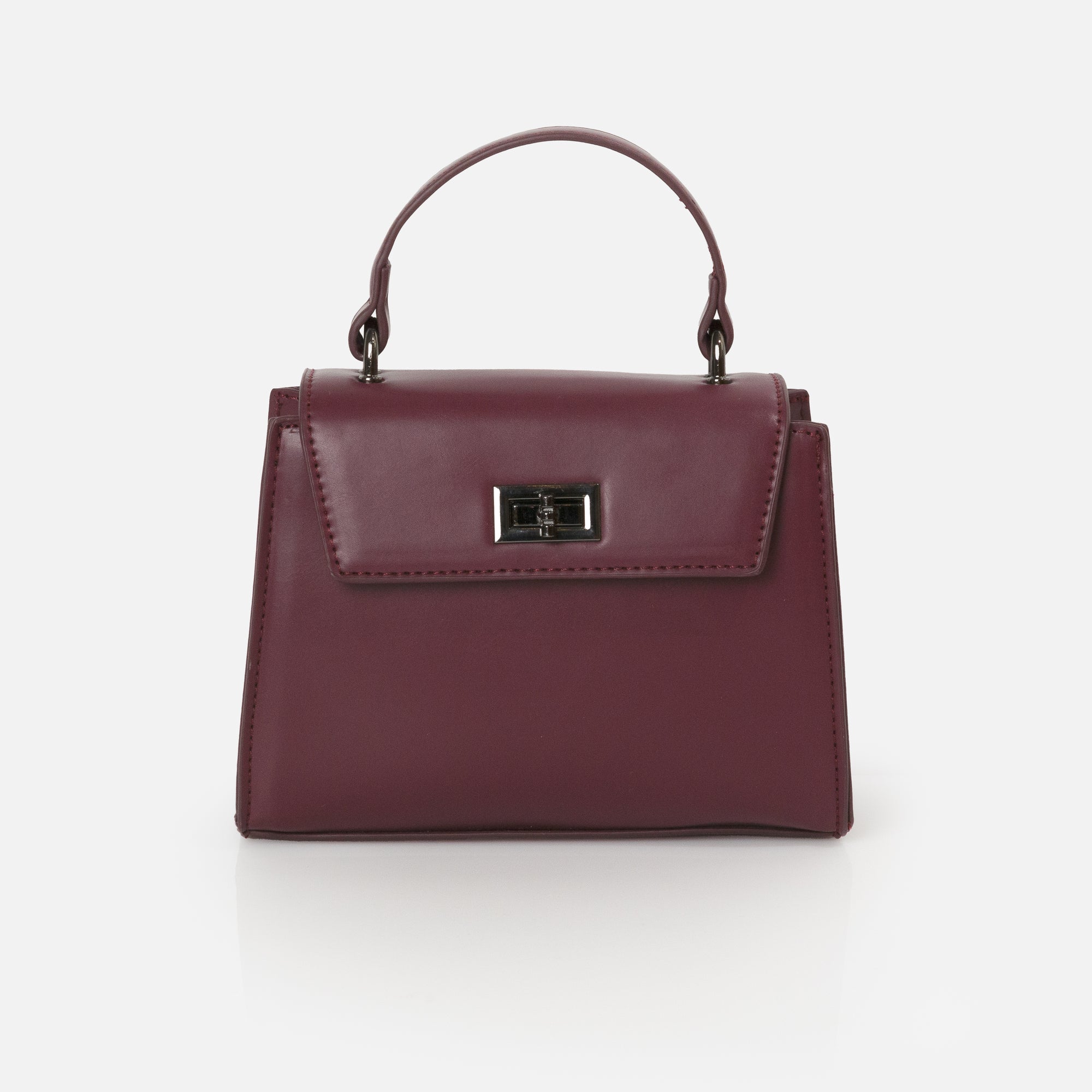 Small plum handbag