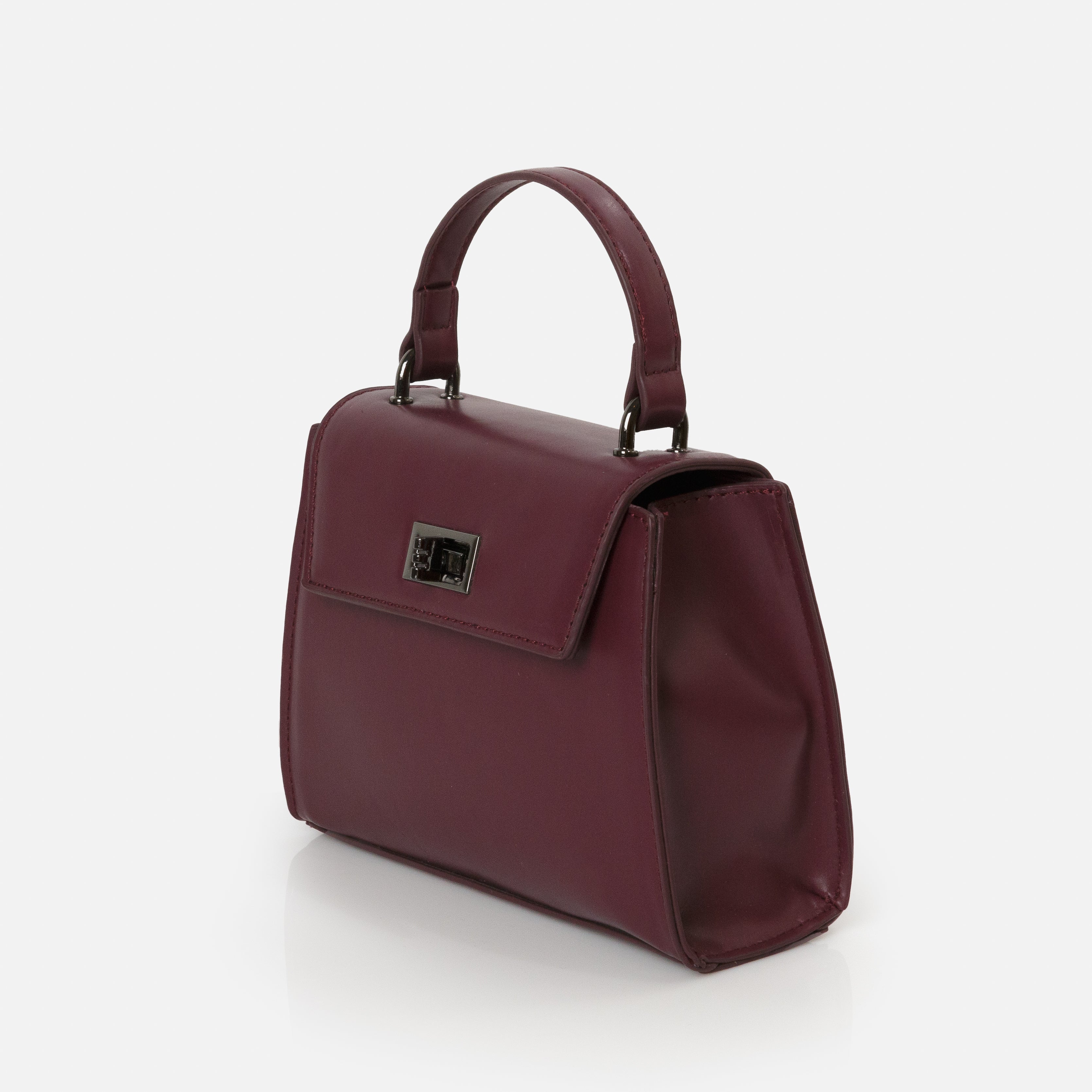 Small plum handbag