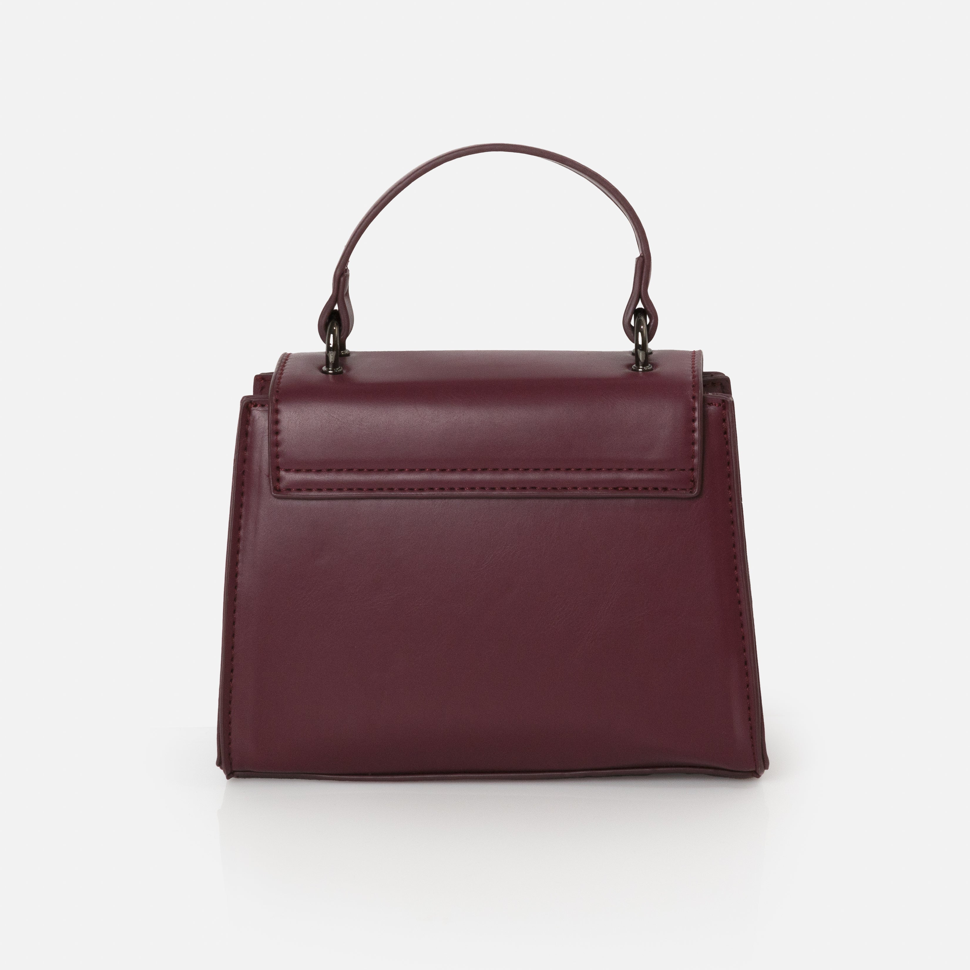 Small plum handbag