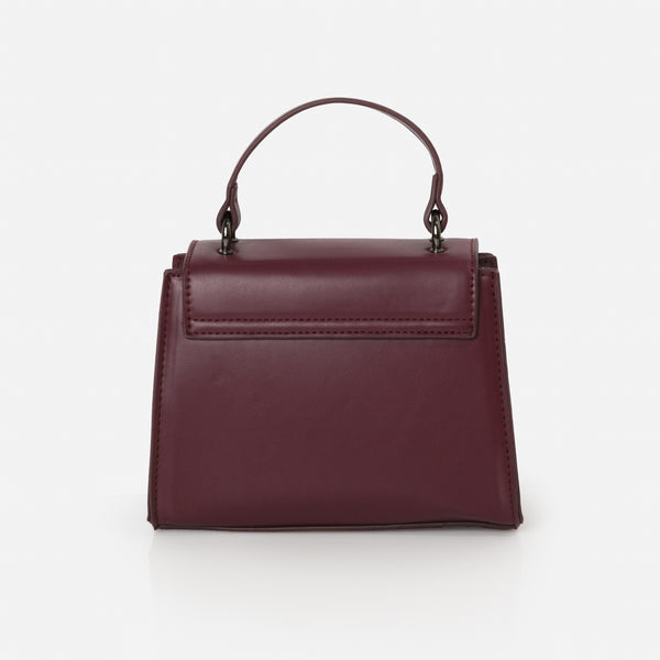 Load image into Gallery viewer, Small plum handbag

