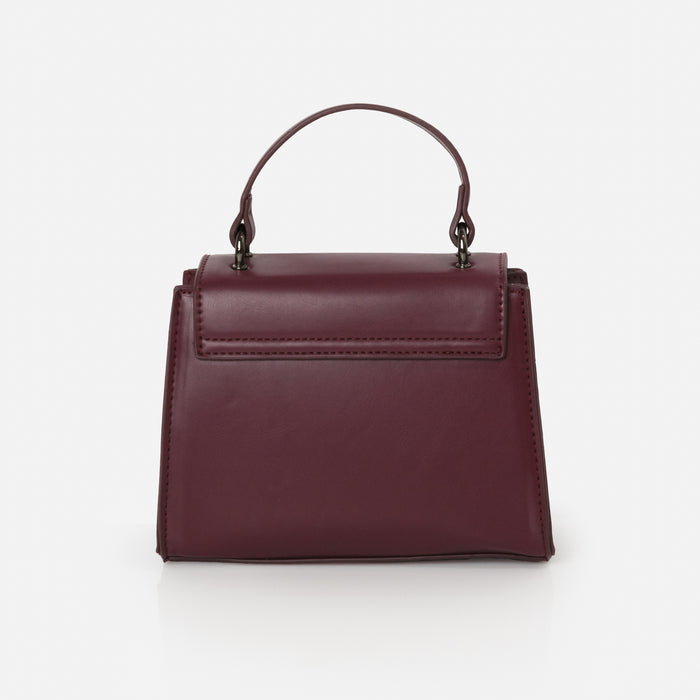 Petit sac à main prune