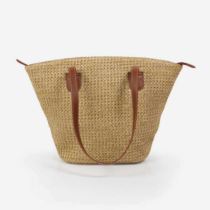 Sac fourre-tout en paille tressée