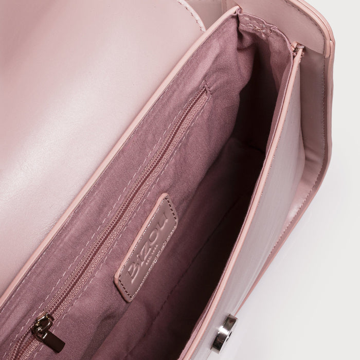 Sac à main vieux rose en PU