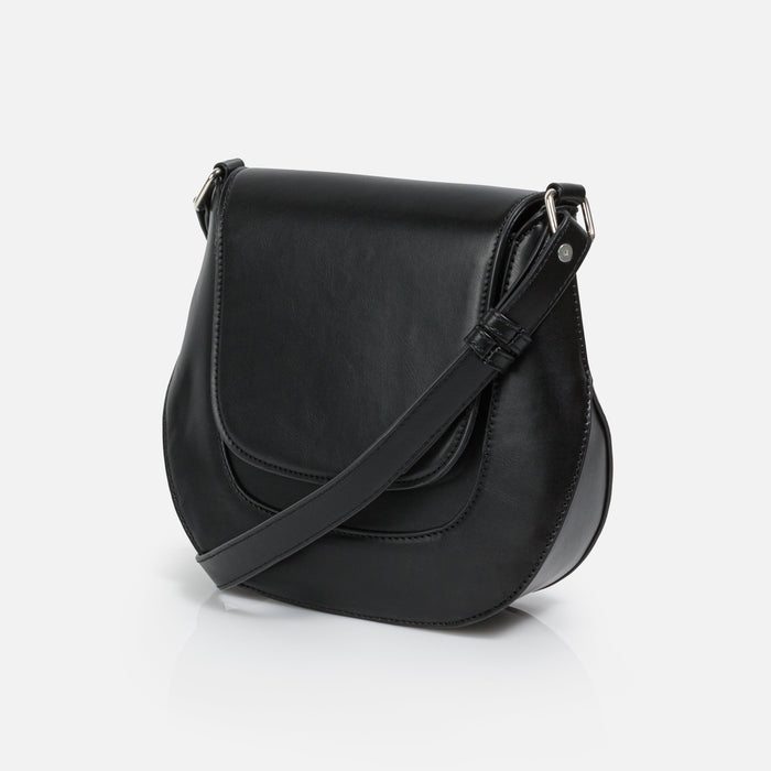 Sac à main bandoulière noir en PU