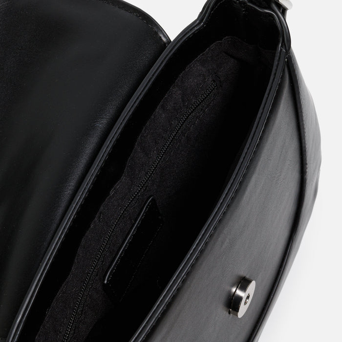 Sac à main bandoulière noir en PU