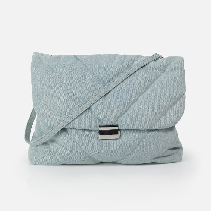 Sac fourre-tout en denim matelassé