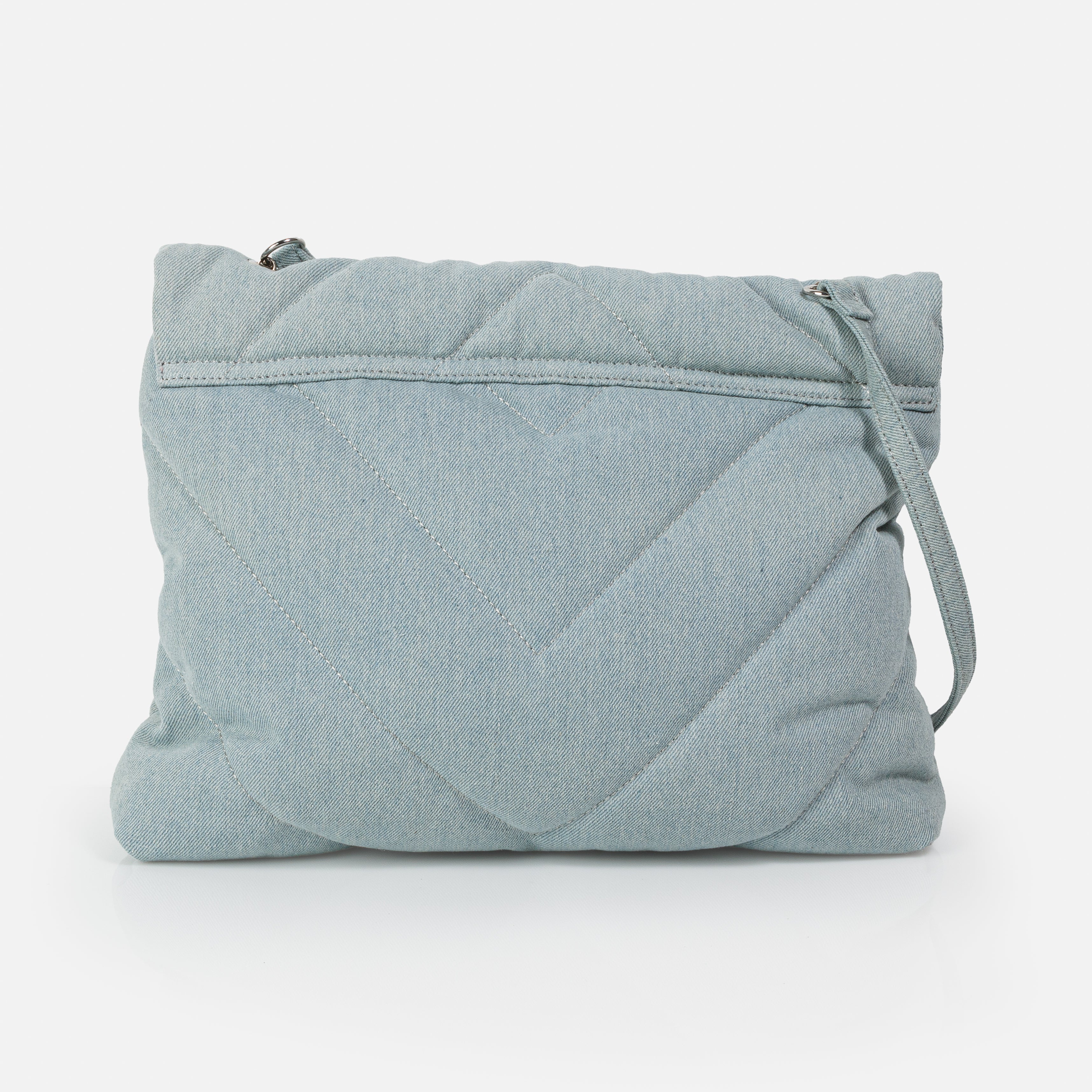 Sac fourre-tout en denim matelassé