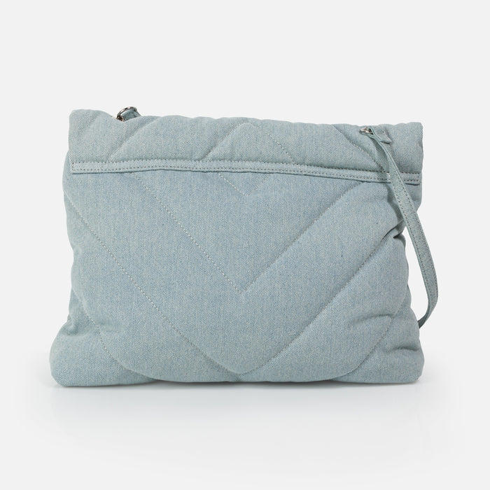 Sac fourre-tout en denim matelassé