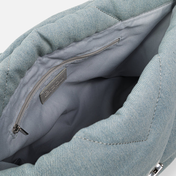 Sac fourre-tout en denim matelassé