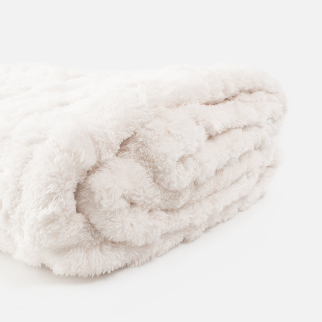 Soft ivory blanket