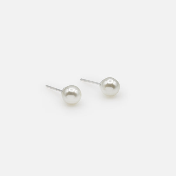 Load image into Gallery viewer, 6 mm pearl fixed earrings
