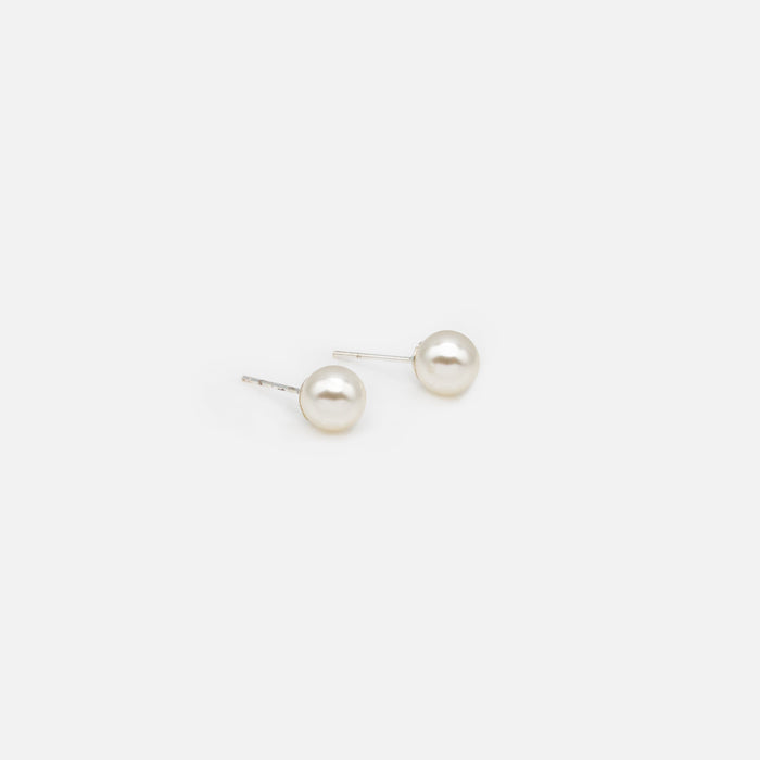 5 mm synthetic pearl earrings