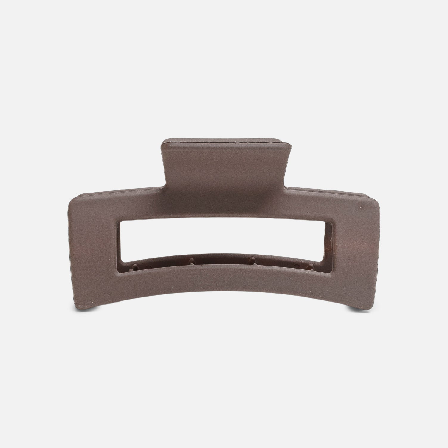 Very large brown rectangular claw clip