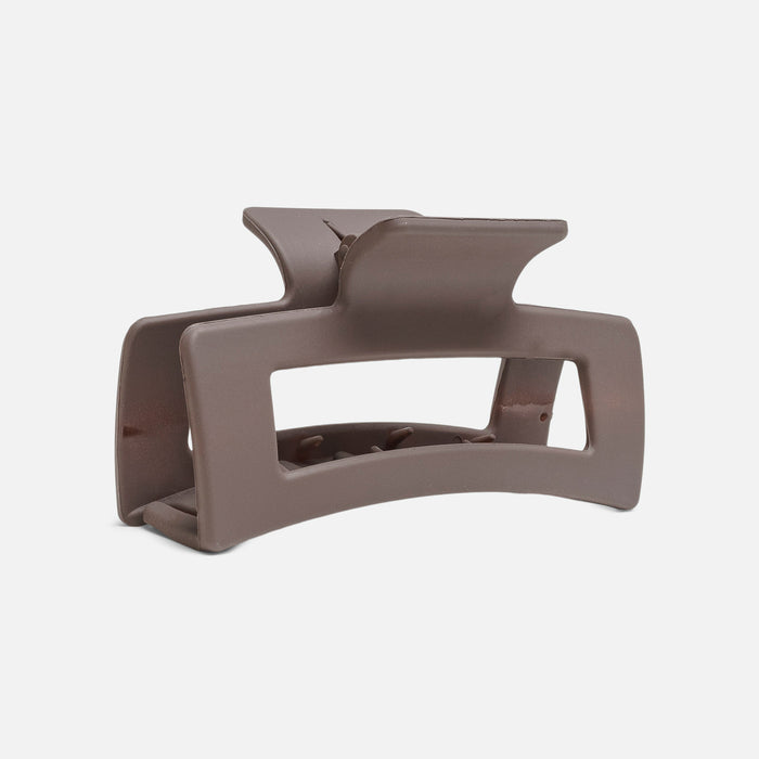 Very large brown rectangular claw clip