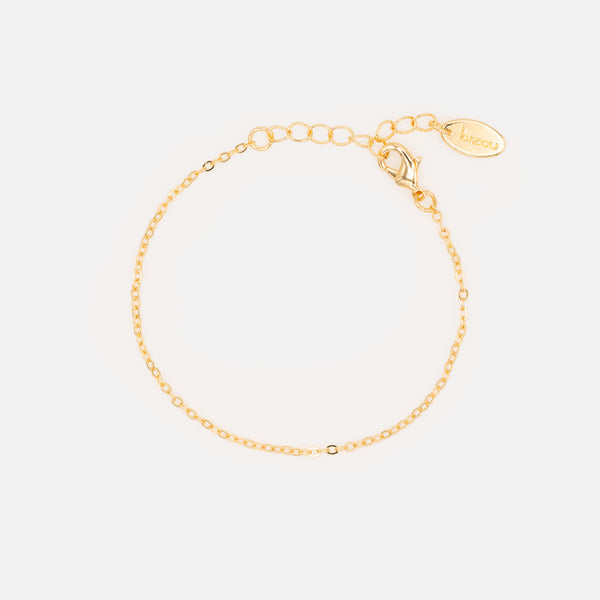 Load image into Gallery viewer, Set of three gold bracelets with stones
