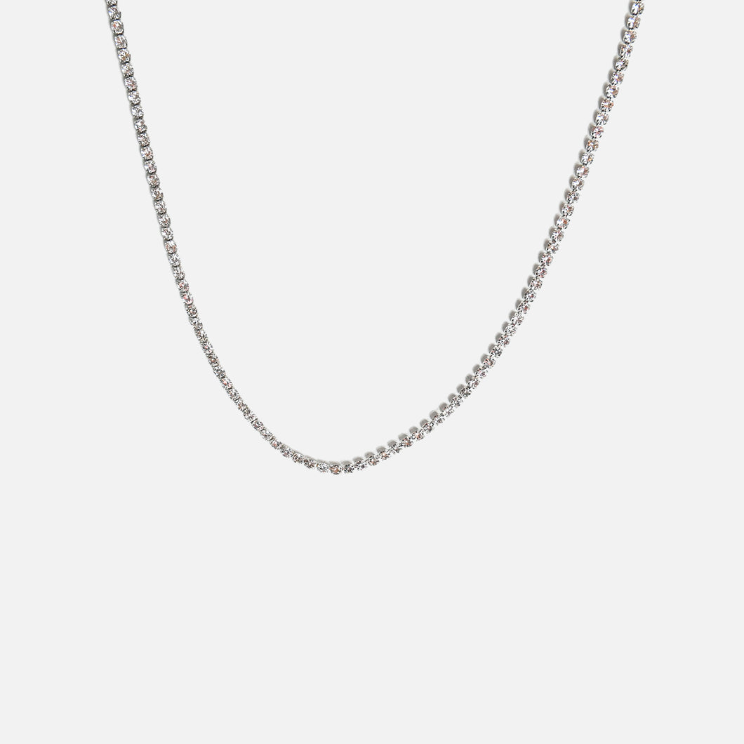 14'' silvered chain