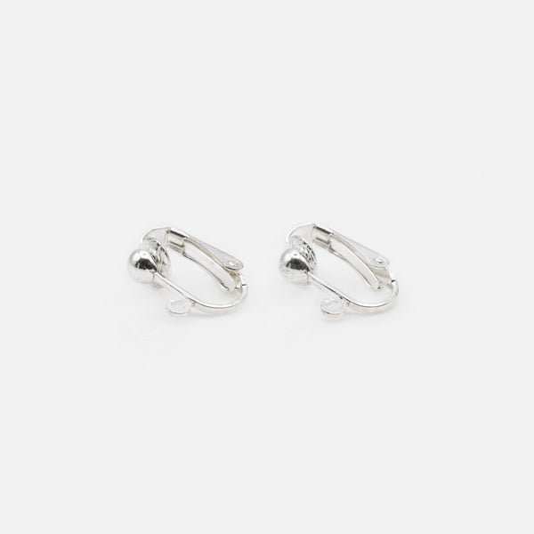 Load image into Gallery viewer, Silvered clip for earrings
